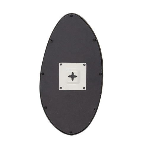 Zestaw 5 owalnych luster dekoracyjnych Organic Shape w złotej ramie do salonu Intesi