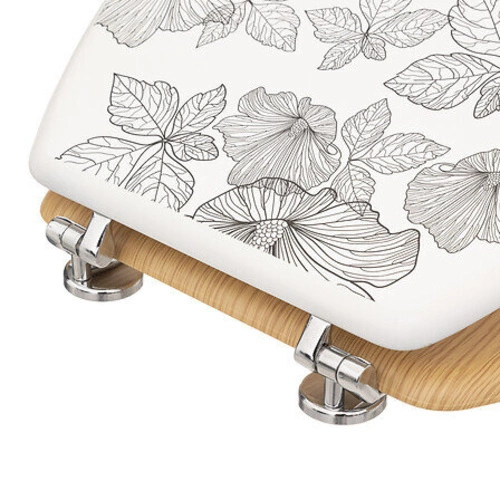 Deska sedesowa Blackflora z duroplastu do łazienki nowoczesna