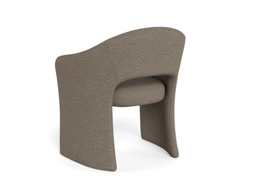 Krzesło Tori Actona tapicerowane do jadalni z podłokietnikami taupe