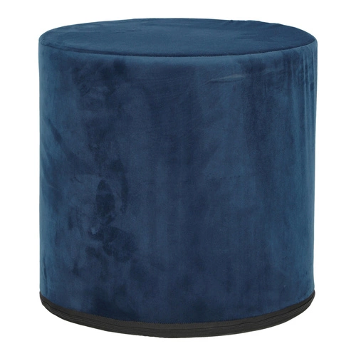 Pufa welurowa GRANATOWA