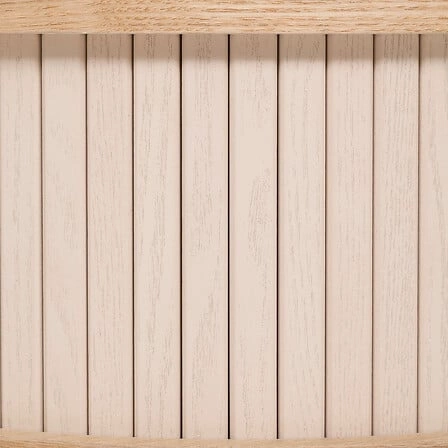 Okrągły stolik kawowy Nysos Atmosphera drewniany skandynawski z półką do salonu 60 cm