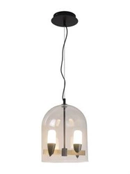 Nowoczesny żyrandol LED Sakai czarny i złoty 2-punktowy do salonu lub jadalni Ledea