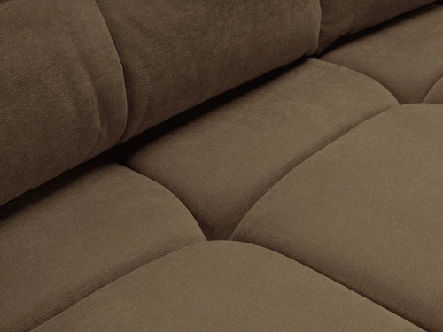 Sofa rozkładana 3 osobowa z funkcją spania i pojemnikiem Bode brązowa do salonu