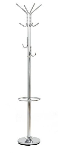 Stojący wieszak na ubrania do przedpokoju Chevre chrom nowoczesny metal Intesi 181 cm