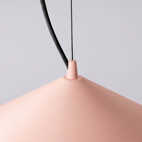 Lampa wisząca FINT LED brzoskwiniowa regulowana do salonu 50 cm