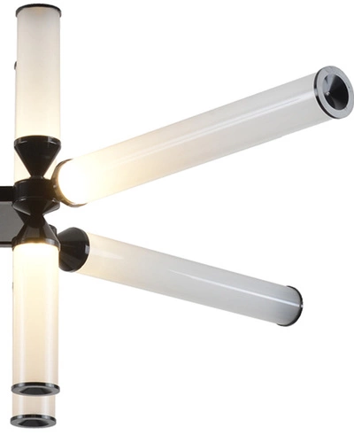 Lampa sufitowa LED QUADRO-12 czarna nowoczesna regulowana do salonu lub jadalni