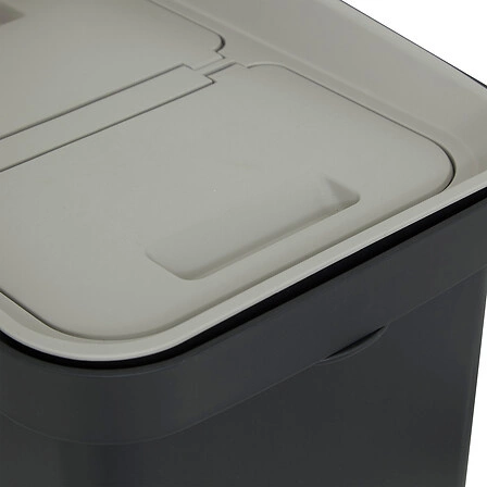 Kosz na śmieci Slow 20l nowoczesny plastikowy czarny do kuchni lub biura 5five