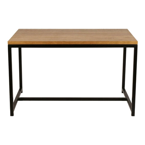 Stół do jadalni Cohen 120x80 dąb naturalny loftowy z czarnymi metalowymi nogami Maduu Studio