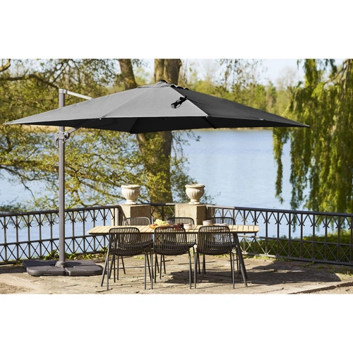 Parasol ogrodowy wiszący Baza 295x295 cm nowoczesny czarny House Nordic