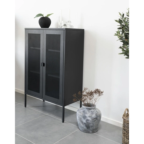 Wazon ceramiczny Santo jasnoszary nowoczesny na kwiaty dekoracyjny do salonu 30 cm