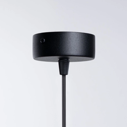 Lampa wisząca kula HYPERION 1 czarna nowoczesna do salonu regulowana wysokość