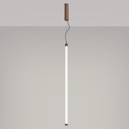 Lampa wisząca TRANG 100 LED brązowa regulowana nad wyspę
