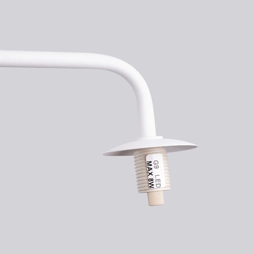 Kinkiet ścienny ASTRAL 1 biały nowoczesny szklany do salonu i sypialni SOLLUX LIGHTING