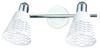 Lampa sufitowa Discovery listwa 2x40W  E14 chrom/biały