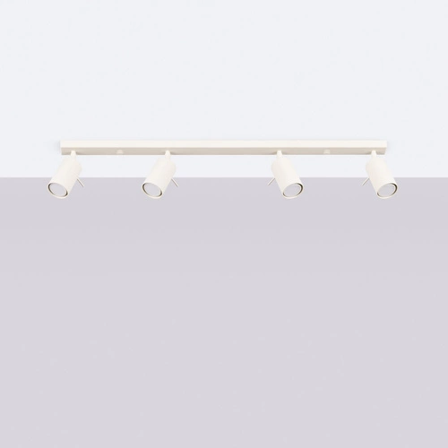 Plafon sufitowy RING 4L beżowy nowoczesny do salonu i sypialni ruchomy SOLLUX