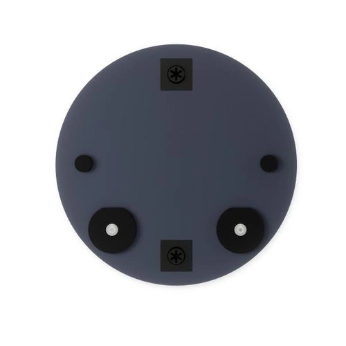 Lustro okrągłe wiszące Perch Umbra ze złotymi półkami glamour do przedpokoju 61 cm