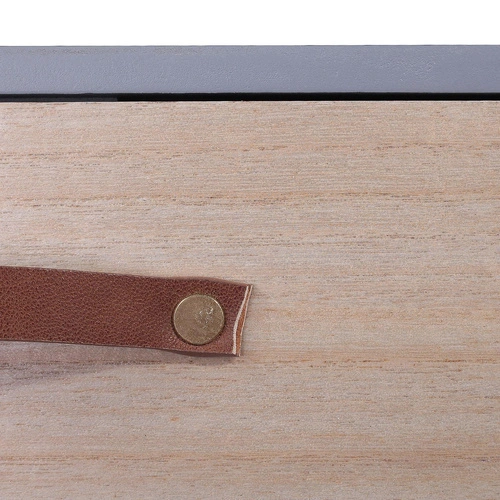 Szafka nocna szara drewniana 35 cm skandynawska z szufladą Enano Intesi