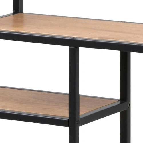 Regał wiszący Seaford VIII metalowy na książki i dekoracje do salonu w stylu industrialnym 75 cm