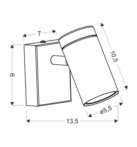 Kinkiet ścienny Lagos czarny z drewnem nowoczesny ruchomy do salonu i sypialni CANDELLUX