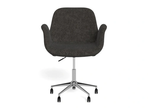 Fotel biurowy Beth beżowy obrotowy z podłokietnikami do biurka