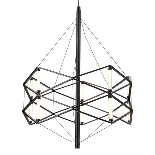 Lampa wisząca SPACE LED czarna 60 cm nowoczesna do salonu i jadalni Step into Design