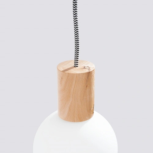 Kinkiet ścienny NIMBI G9 drewniany z regulacją wysokości i włącznikiem do sypialni Sollux