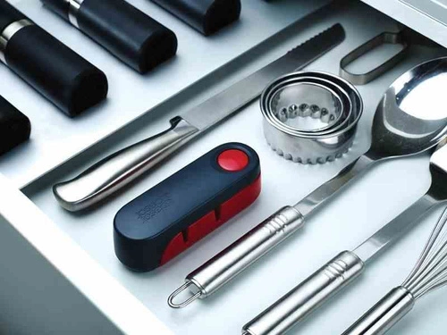 JJ - Ostrzałka do noży grafitowy/czerwony