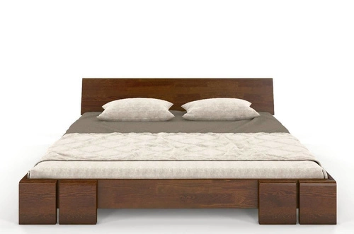 Łóżko drewniane sosnowe Vestre Long 160x220 skandynawskie do sypialni personalizowane