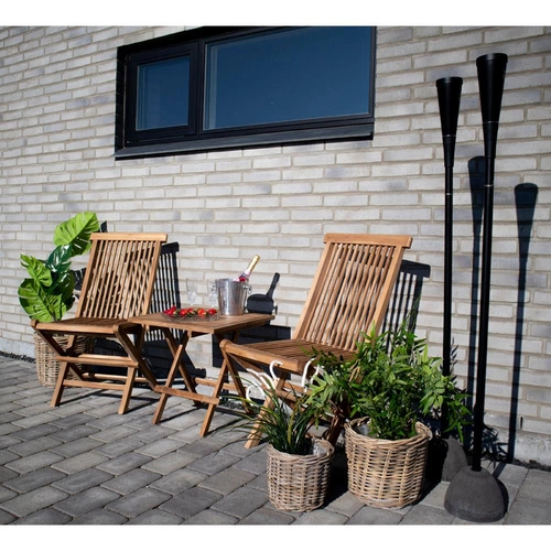 Krzesło ogrodowe składane drewniane Toledo Intesi boho na taras i balkon do ogrodu