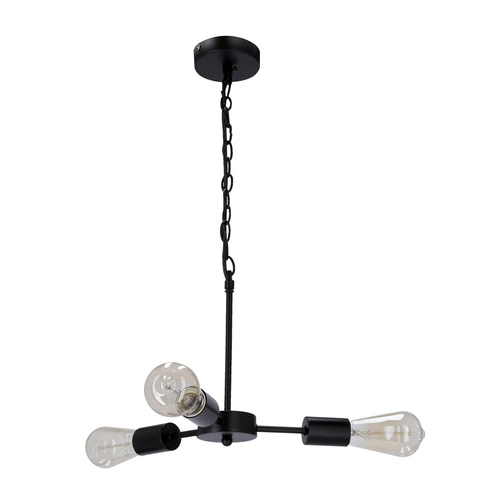Lampa wisząca Sparta czarny 3x60W E27