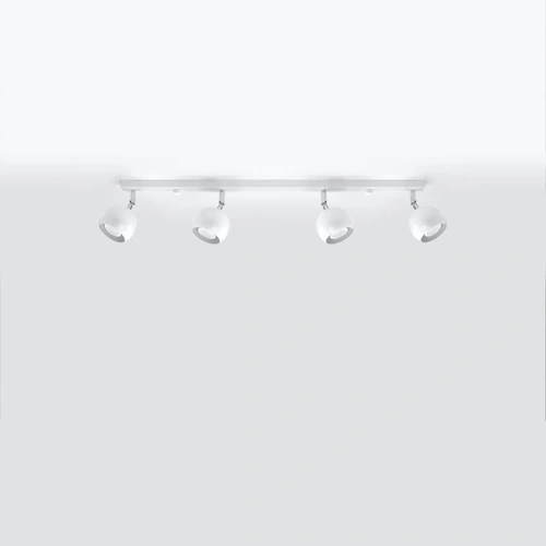 Plafon sufitowy biały Oculare 4L Sollux nowoczesny metalowy do salonu i kuchni 80cm