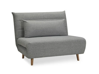 Sofa rozkładana jednoosobowa Arriba szara z funkcją spania do salonu nowoczesna Intesi