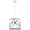 Lampa wisząca FOOTBALL A 30 biało-czarna nowoczesna do pokoju dziecka z motywem piłki 30 cm