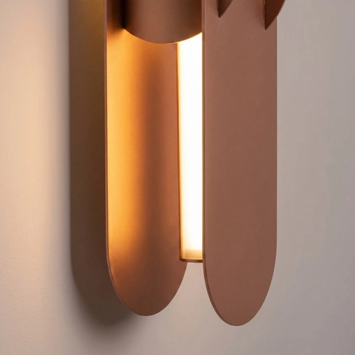 Kinkiet ścienny CHAIN 91 LED nowoczesny mocca do salonu