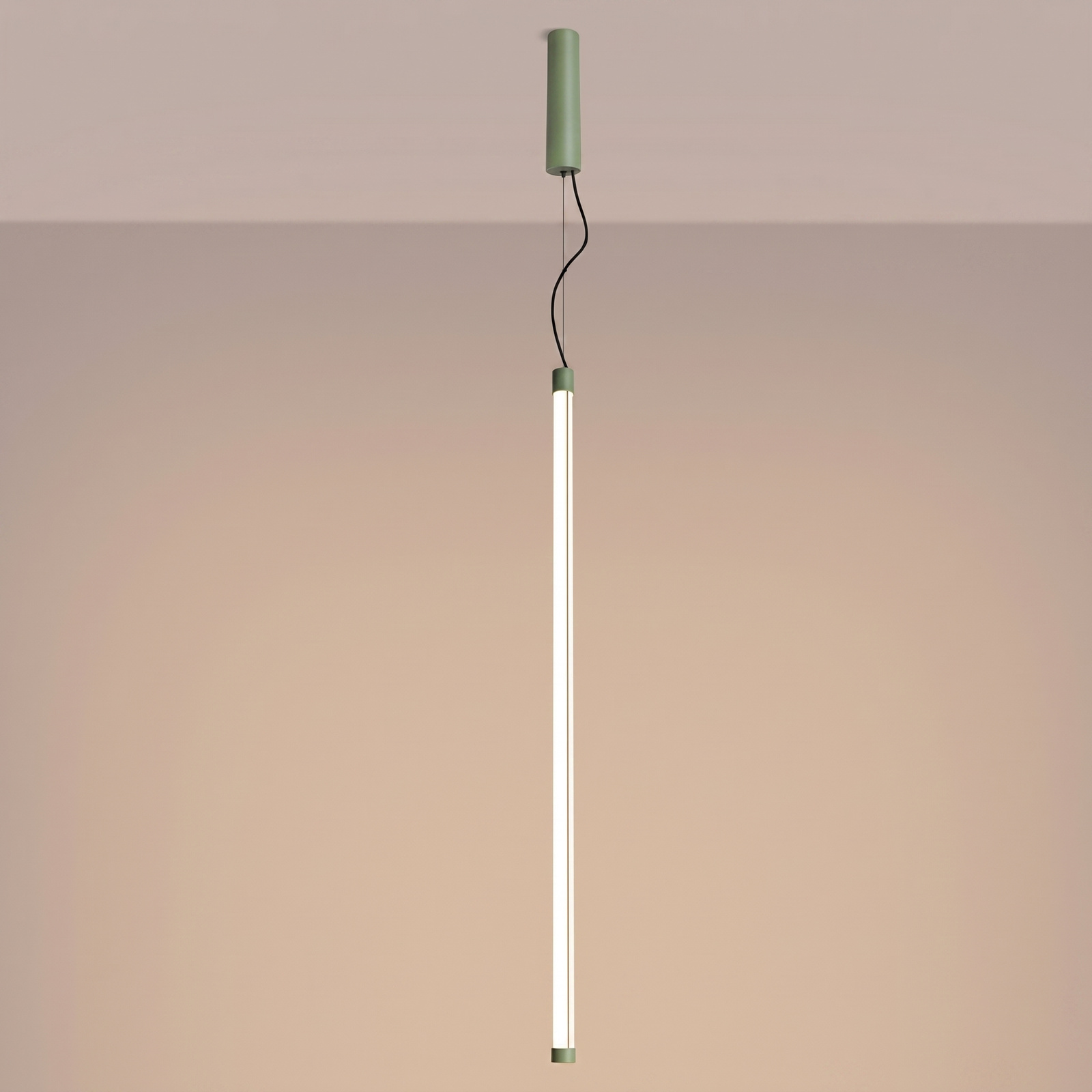 Lampa wisząca TRANG 100 LED szałwiowa regulowana nad wyspę