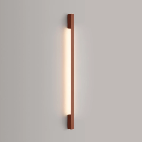 Kinkiet ścienny LED SAPPO 120 czerwony nowoczesny do sypialni i salonu aluminium 3000K