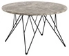 Stolik kawowy Prunus okrągły 80 cm marmurowy szary nowoczesny loft do salonu Actona