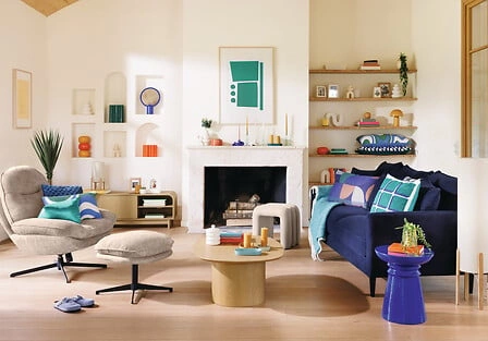 Komoda Lee nowoczesna z półkami 100 cm skandynawska brzoza do salonu Atmosphera