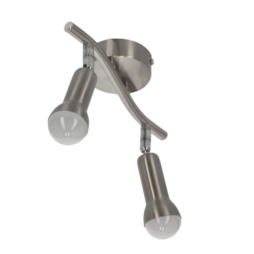 Lampa sufitowa Arc nowoczesna srebrna regulowana do salonu, kuchni lub jadalni 35 cm