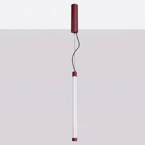 Lampa wisząca TRANG 50 LED burgund nowoczesna nad wyspę