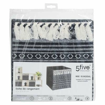 Pudełko materiałowe etniczne 31x31 do regału 5five simply smart do garderoby boho