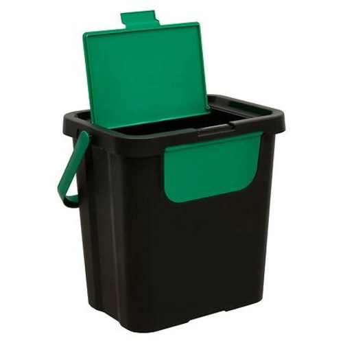 Zestaw 3 koszy na śmieci do segregacji 24L czarny składany kuchenny 5five simply smart