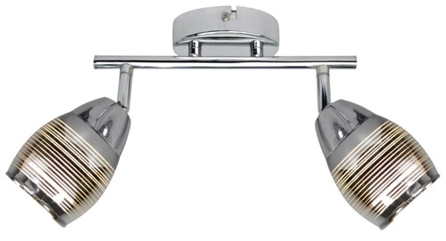 Nowoczesna lampa sufitowa Milton chromowana z ruchomymi kloszami do salonu i kuchni