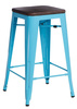 Hoker Paris Wood 65cm niebieski sosna orzech