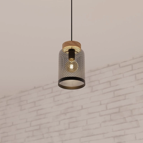 Lampa sufitowa Zely czarna metalowa regulowana do salonu kuchni jadalni Atmosphera