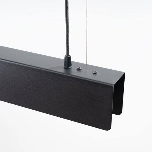 Lampa wisząca SPARK czarna nowoczesna stalowa regulowana do salonu kuchni jadalni