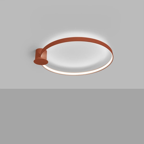 Plafon sufitowy LED RIO 78 okrągły czerwony nowoczesny do salonu i kuchni Thoro