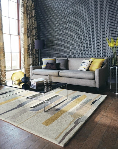 Dywan do salonu nowoczesny wełniany Zeal Harlequin 250x350cm ręcznie tkany łatwoczyszczący