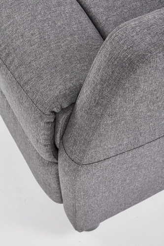 Fotel rozkładany do salonu Dativo szary nowoczesny tapicerowany z funkcją spania Intesi