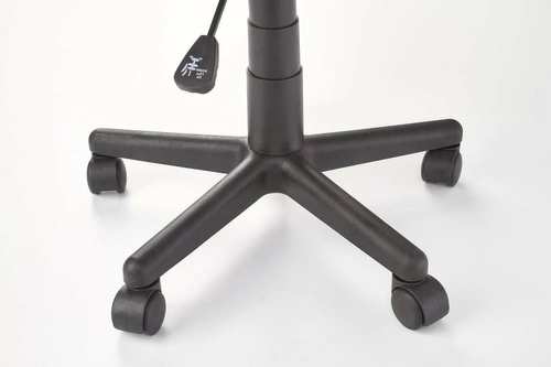 Fotel biurowy ergonomiczny Morts czarno-czerwony obrotowy z ekoskóry do biurka Intesi